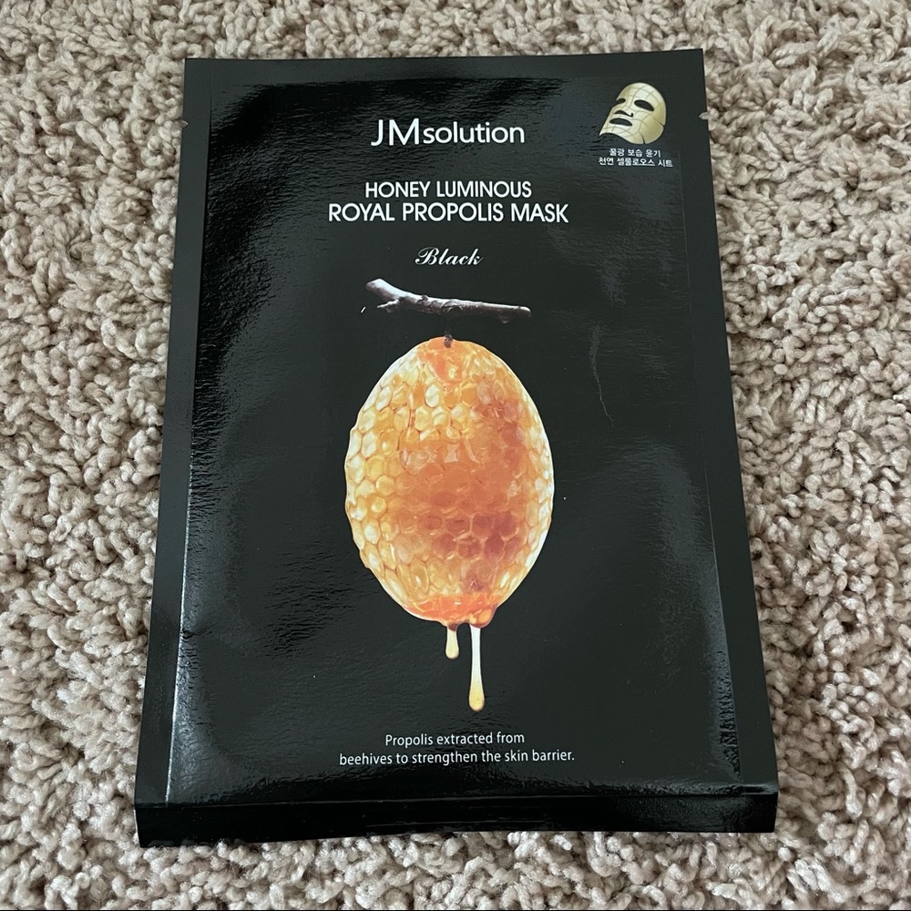 JMsolution Honey Luminous Royal Propolis Mask, Honey Mask Sheet (pack of 5)